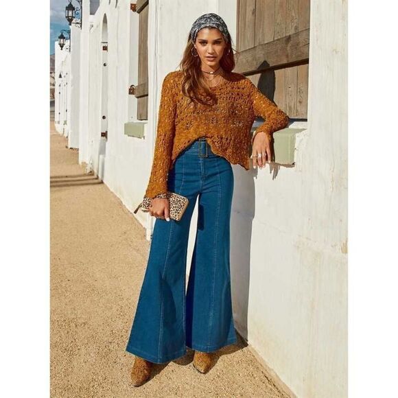 Altar'd State Denim - (Sold) Altard State 70s Inspired Wide Leg Jeans Size XS